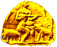 Playing herdsman on a terra-cotta plate, circa 2500 BC