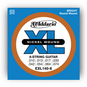 D'ADdario EXL140-8 Nickel Wound 8-String Set