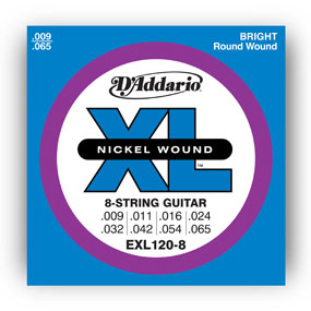 D'ADdario EXL120-8 Nickel Wound 8-String Set