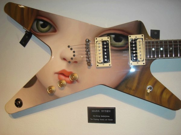 Mark Ryden Painted Guitar