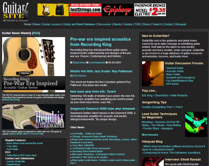 GuitarSite.com 2006