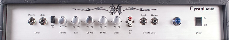AXL Tyrant bass amp panel