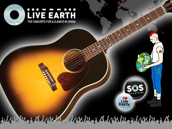 Live Earth Gibson Guitar