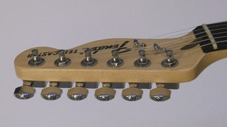 The Miracle Guitar has perfectly aligned tuning keys